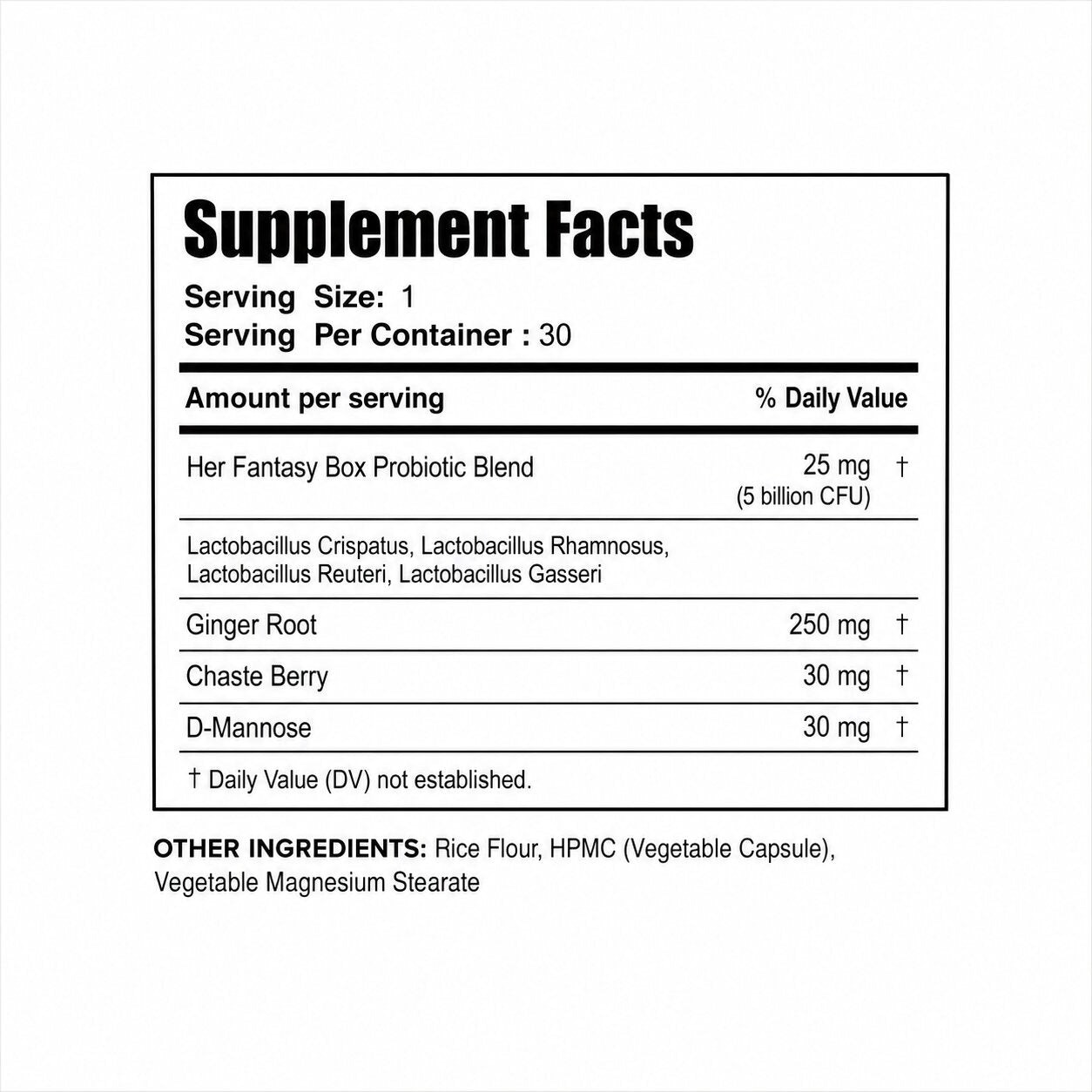 Healthy Box Probiotics for pH, Odor, Pms Relief & Uti Prevention