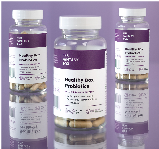 Healthy Box Probiotics for pH, Odor, Pms Relief & Uti Prevention