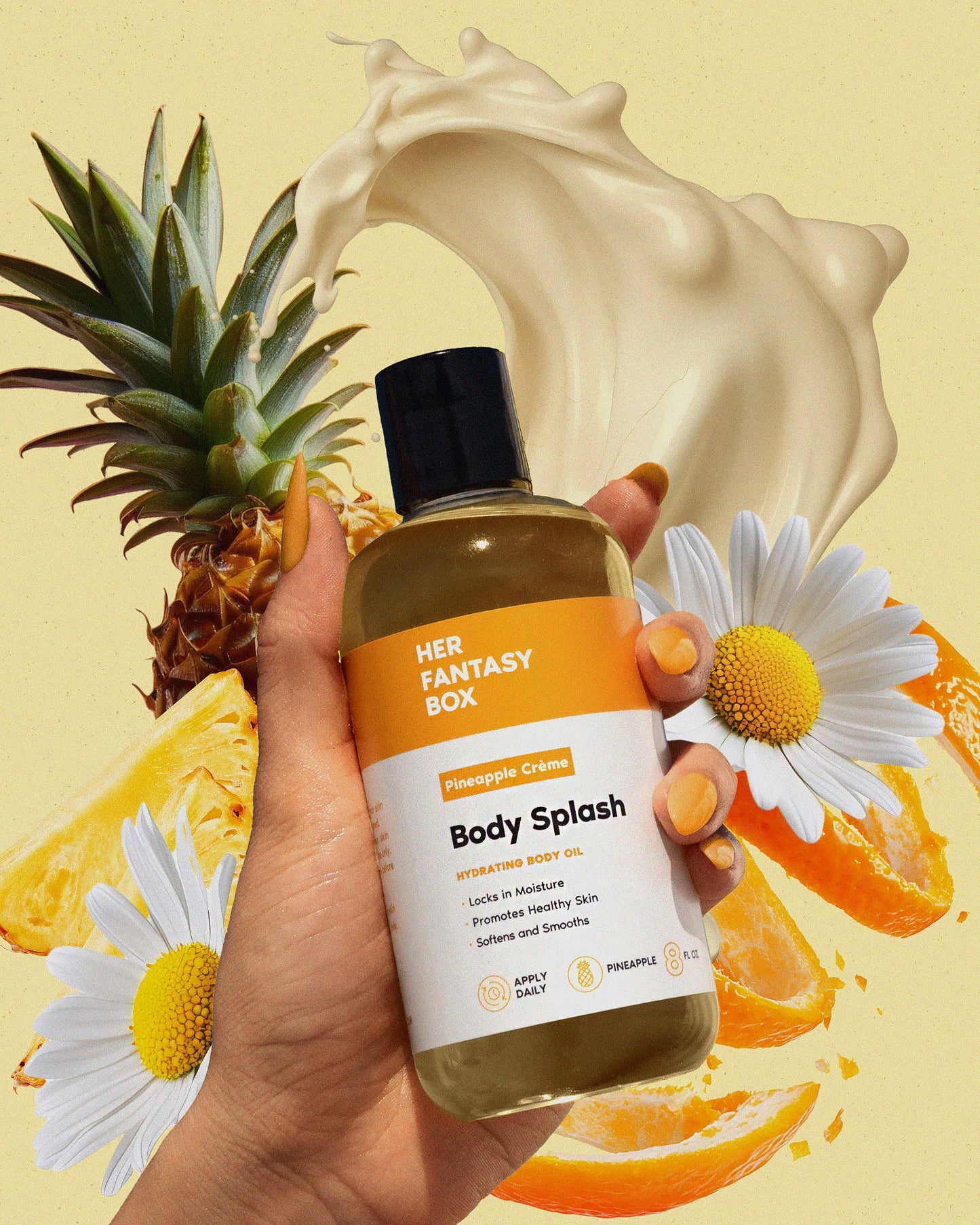 Body Splash - Skin Smoothing Body Oil  (Pineapple Creme)