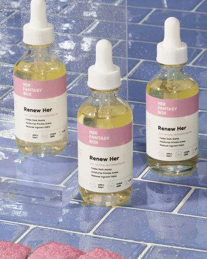 Her Fantasy Box Renew Her Booty & Kitty Oil - 3 pk