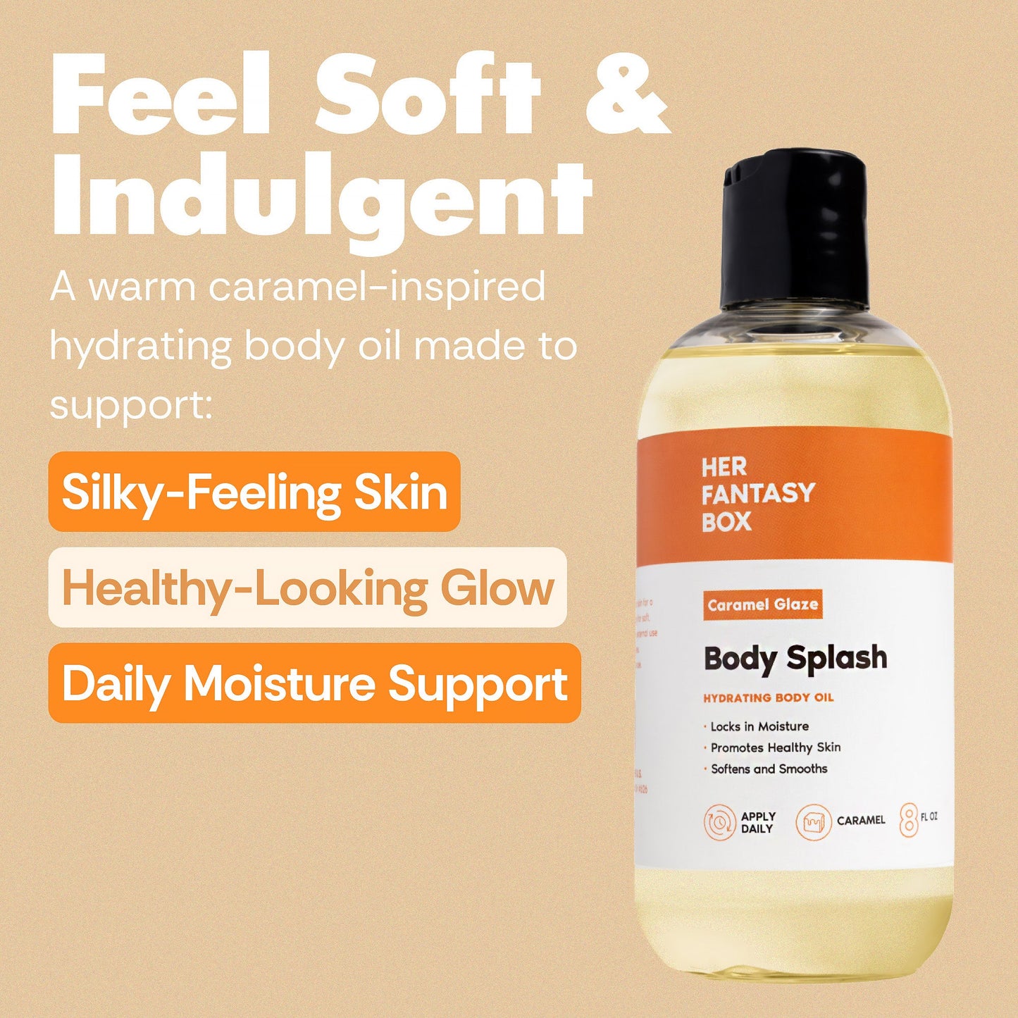 Body Splash - Skin Smoothing Body Oil (Caramel Glaze)